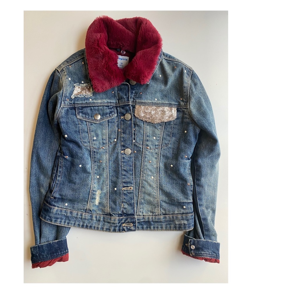 NEW Mayoral Jeans Jacket girl 10-12T